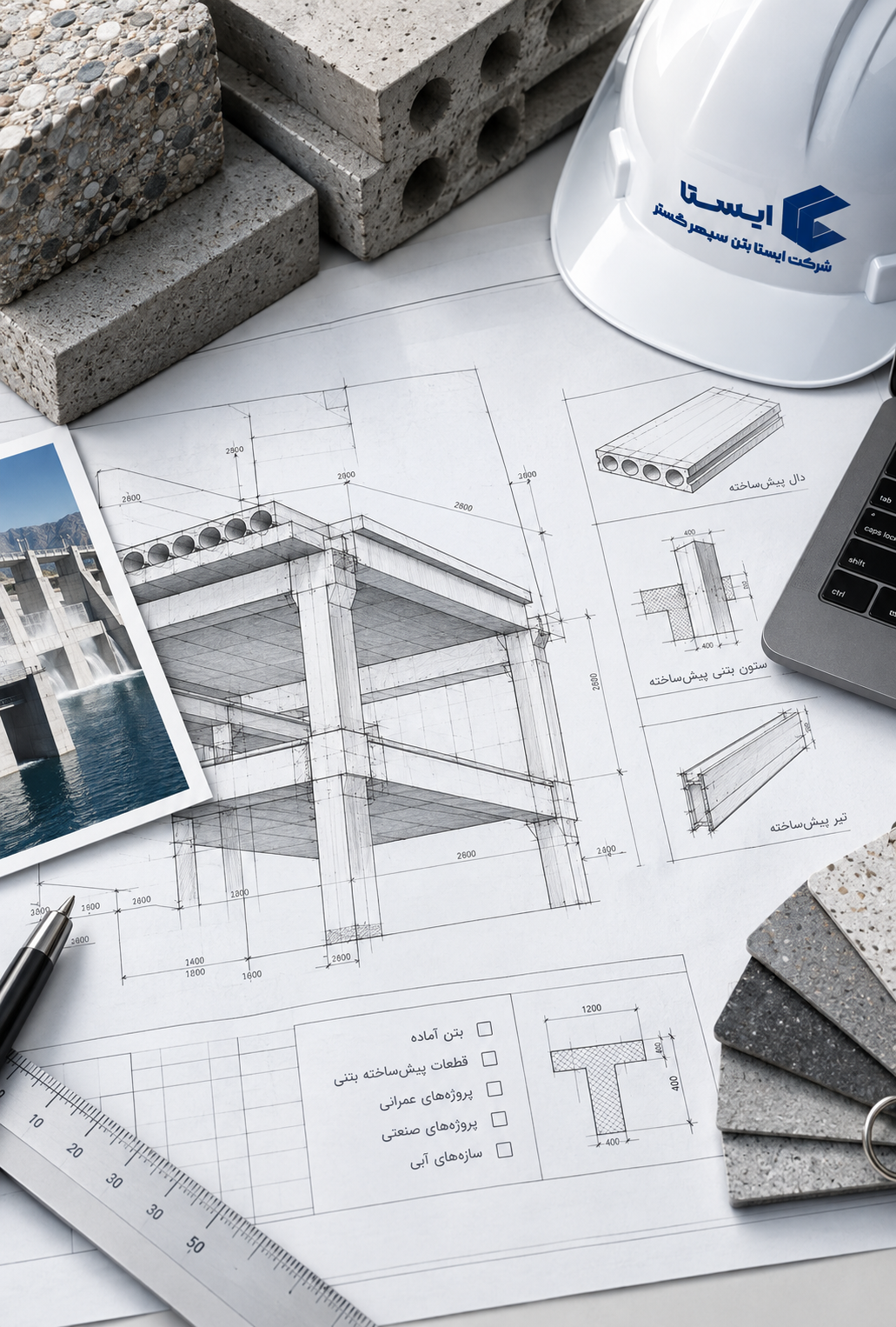 کلاه و کاغذ مربوط به کارهای ایستابتن